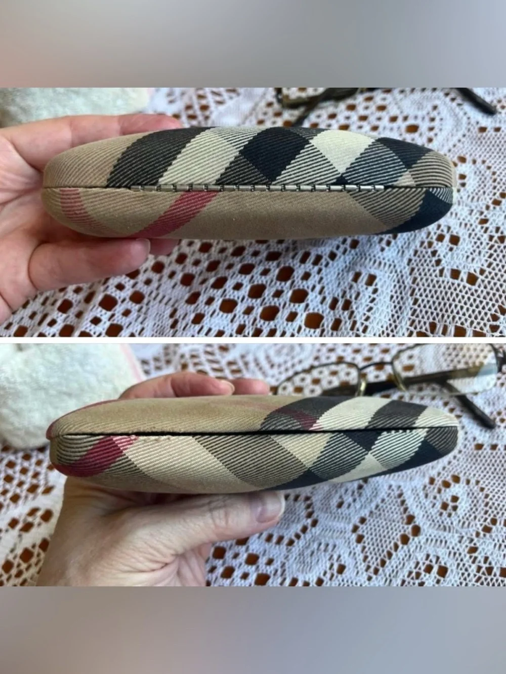 Burberry half rim glasses & case 1044 - 51 19 140 - frames